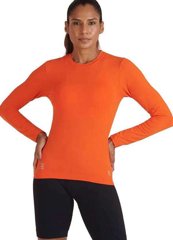 Camiseta Feminina Uv Lupo Laranja