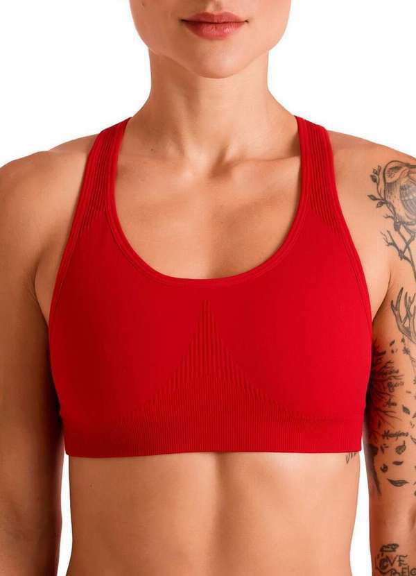 Top Feminino Nadador Lupo 71407-002 5910-Vermelho-Tango