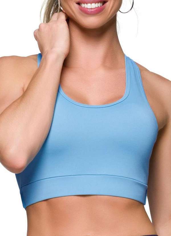 Top Feminino Nadador Selene Azul