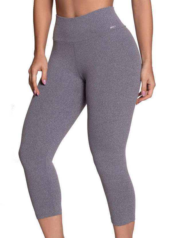 Legging Corsário Feminina Selene Cinza