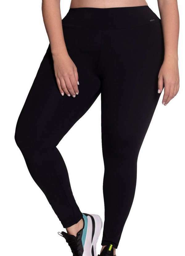Vista 2 Legging Feminina Selene 24935-001 Plus Size 550-Preto SELENE