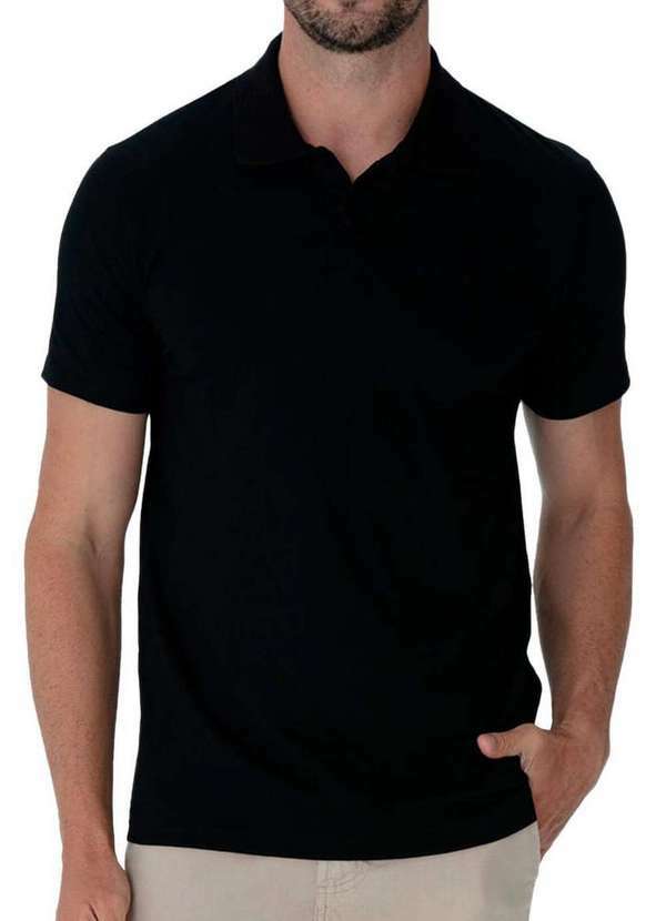 Camiseta Polo Masculina Malwee 1000004430 00004-Preto