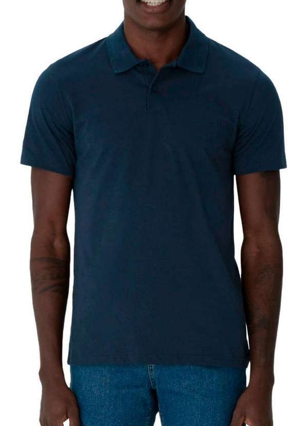 Camiseta Polo Masculina Malwee 1000004430 02023-Marinho