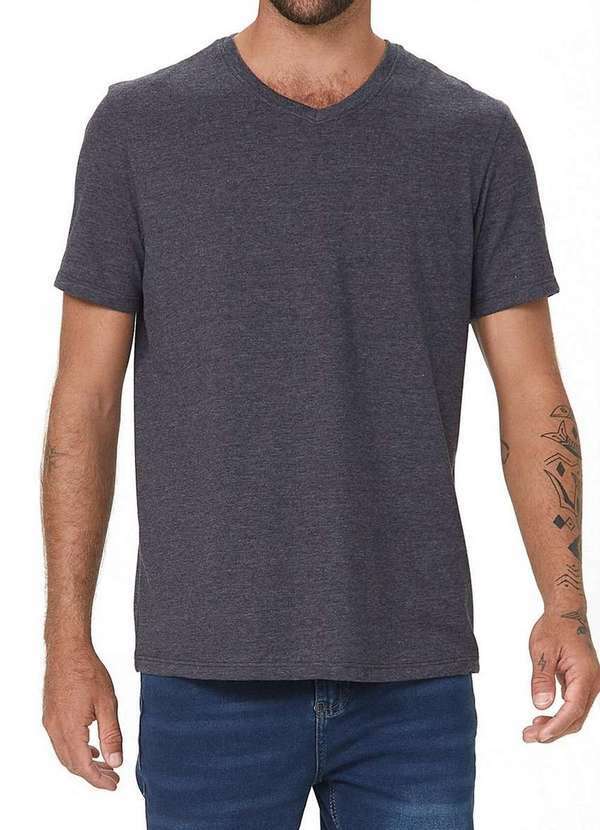 Camiseta Masculina Cinza Hering 022b