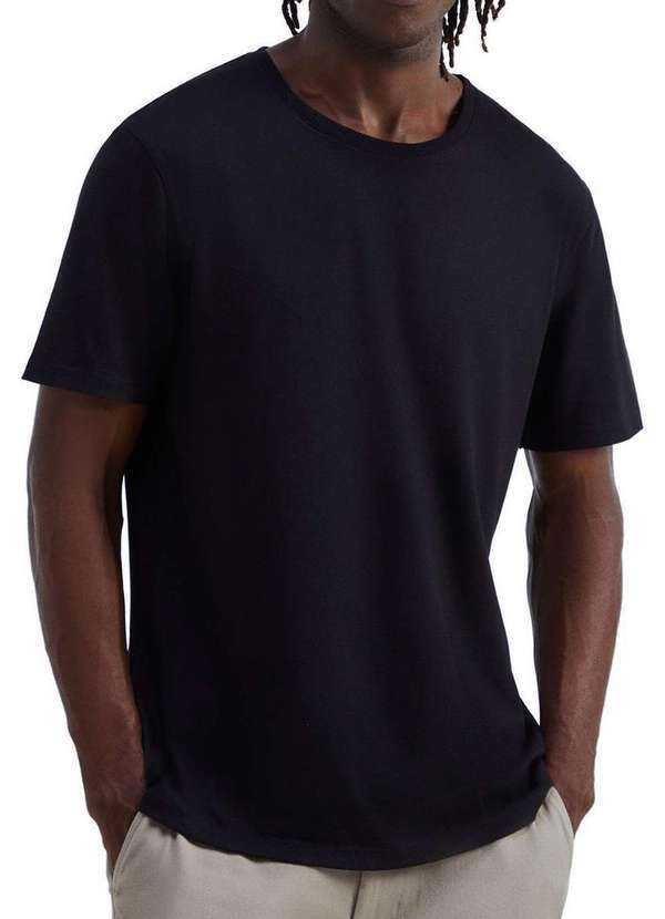 Camiseta Masculina Hering Preto
