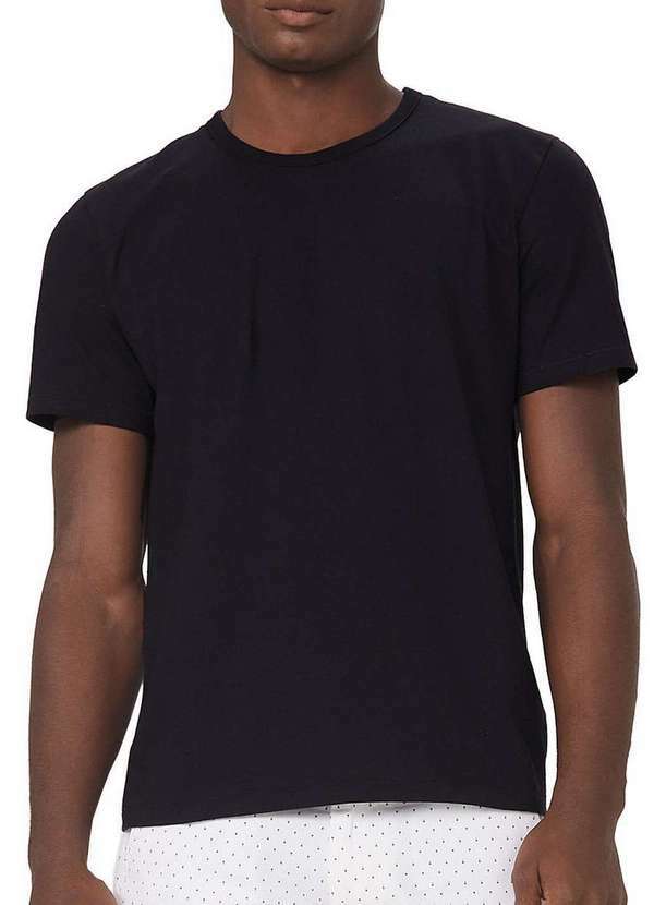 Vista 2 Camiseta Masculina Hering 0299 N10-Preto