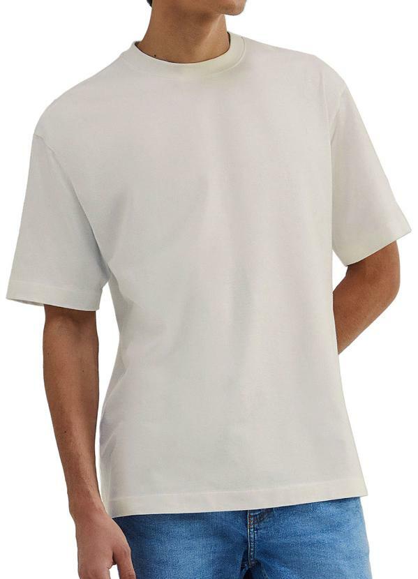 Camiseta Masculina Hering Bege