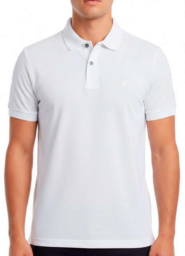 Camiseta Masculina Polo Slim Enfim Branco