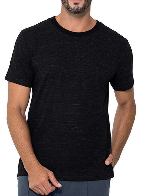Camiseta Masculina Regular Enfim Preto