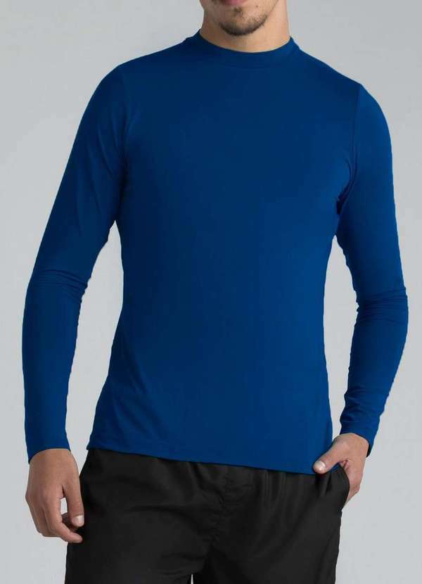 Camiseta Masculina Slim Enfim Azul
