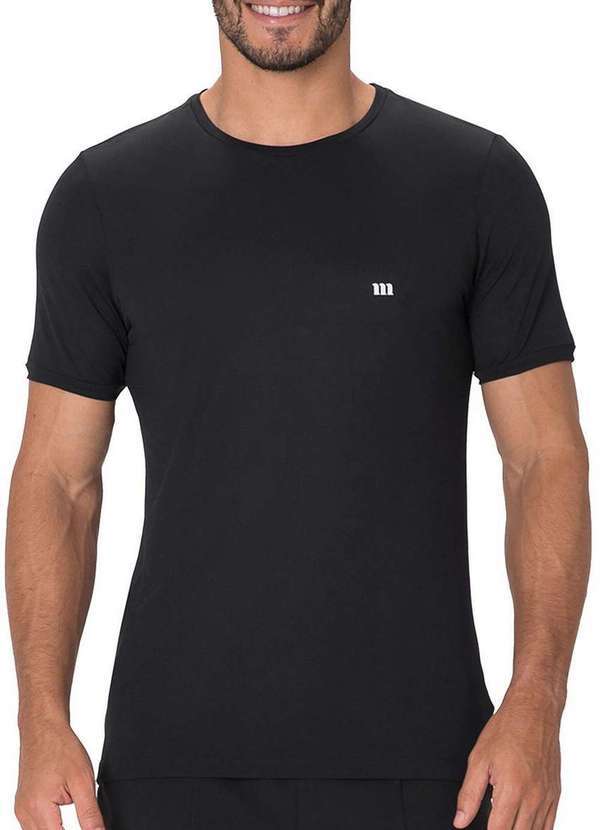 Camiseta Masculina Slim Preto Malwee Active 1000133430