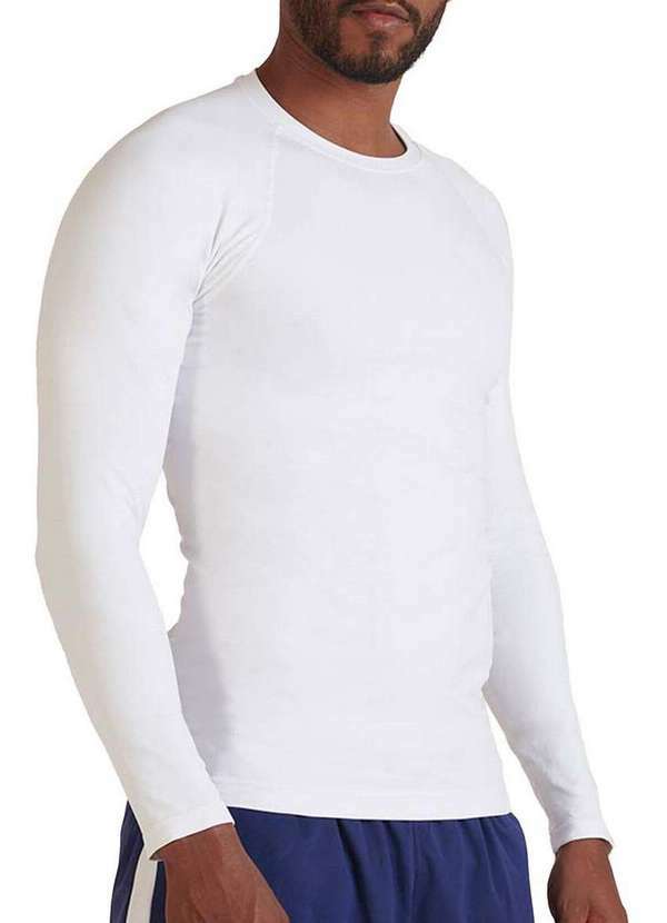 Camiseta Masculina Térmica Lupo 70045-002 1110-Branco