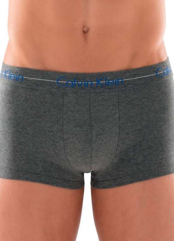 Vista 2 Cueca Boxer Calvin Klein C12.14 Cz06-Cinza-Escuro Calvin Klein