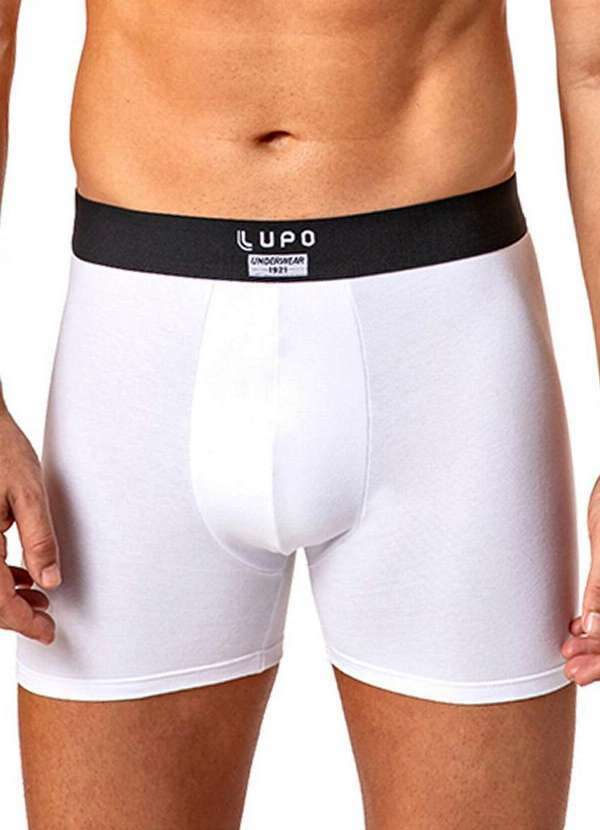 Vista 2 Cueca Boxer Lupo 18430-001 1110-Branco Lupo