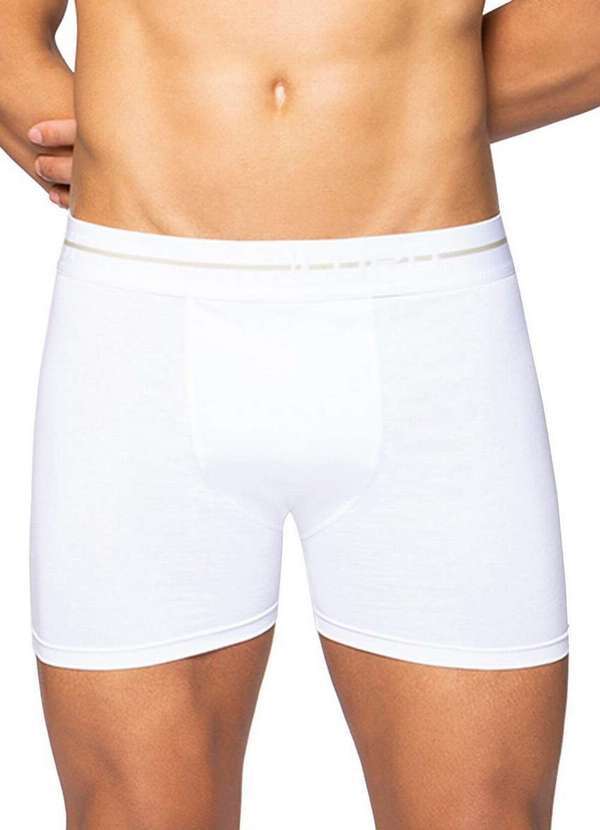 Vista 2 Cueca Boxer Lupo 18453-001 1110-Branco Lupo