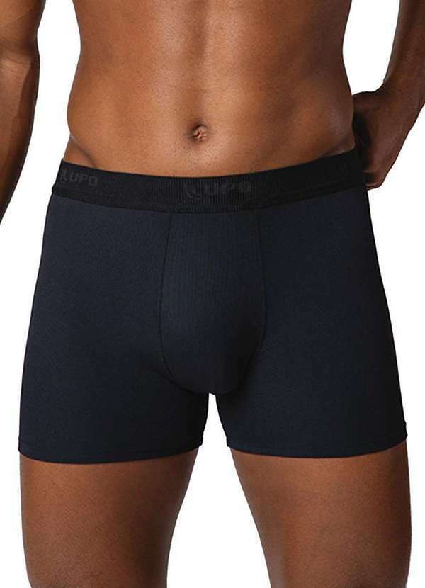 Vista 2 Cueca Boxer Lupo 18472-001 9990-Preto Lupo