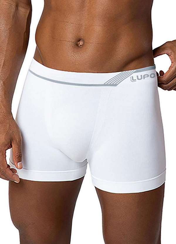 Vista 2 Cueca Boxer Lupo 436-005 1110-Branco Lupo