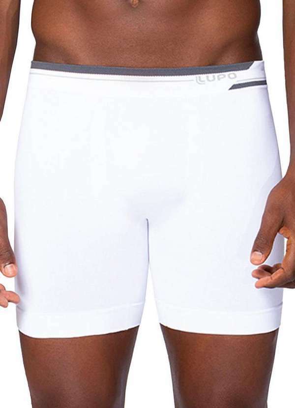 Vista 2 Cueca Boxer Lupo 442-002 1110-Branco Lupo