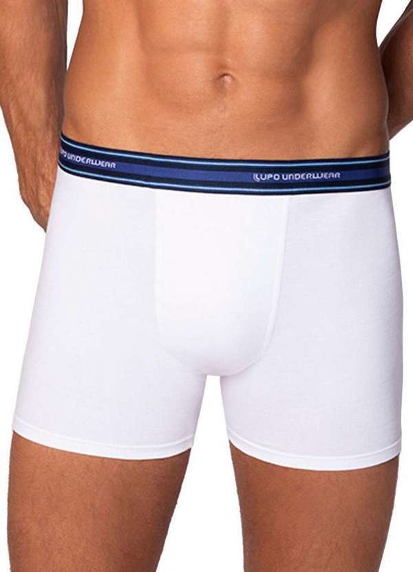 Vista 2 Cueca Boxer Lupo 523-003 1110-Branco Lupo