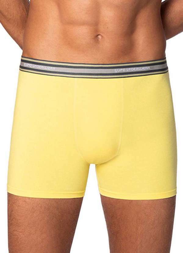 Cueca Boxer Lupo Amarelo