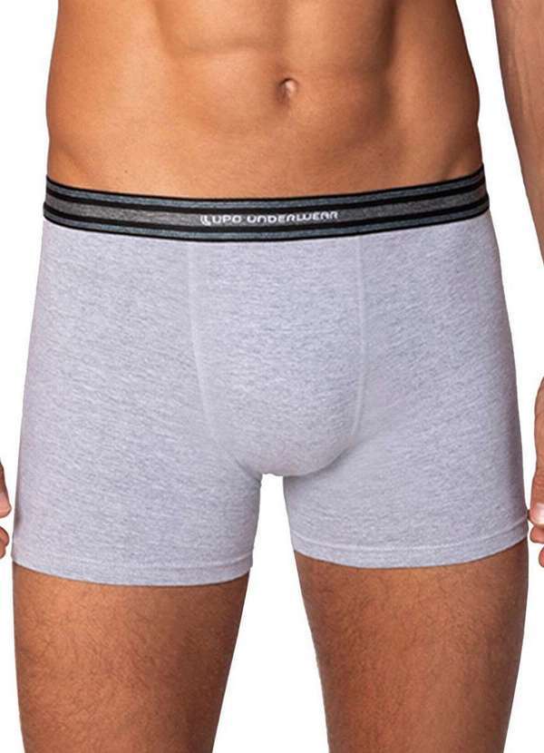 Cueca Boxer Lupo Cinza