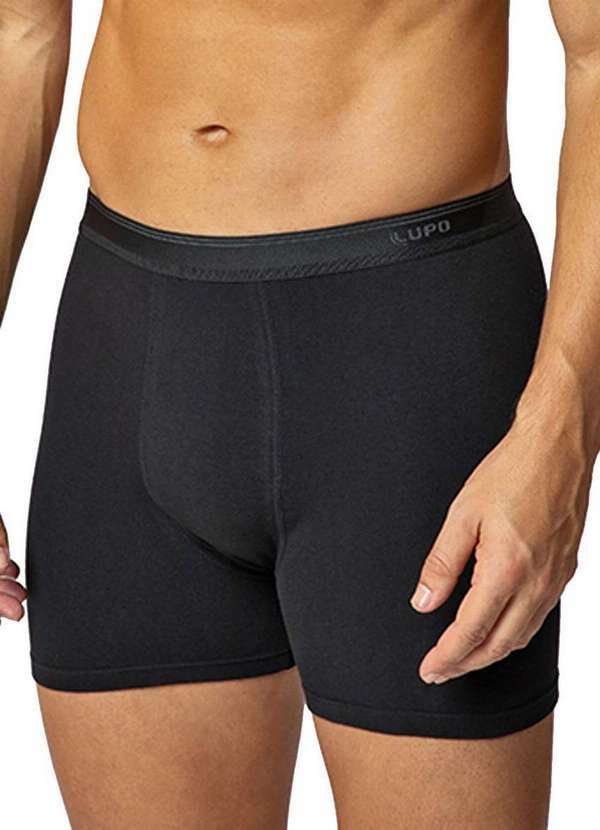 Vista 2 Cueca Boxer Lupo 615-003 9990-Preto Lupo