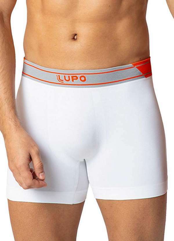 Vista 2 Cueca Boxer Lupo 766-021 1110-Branco Lupo