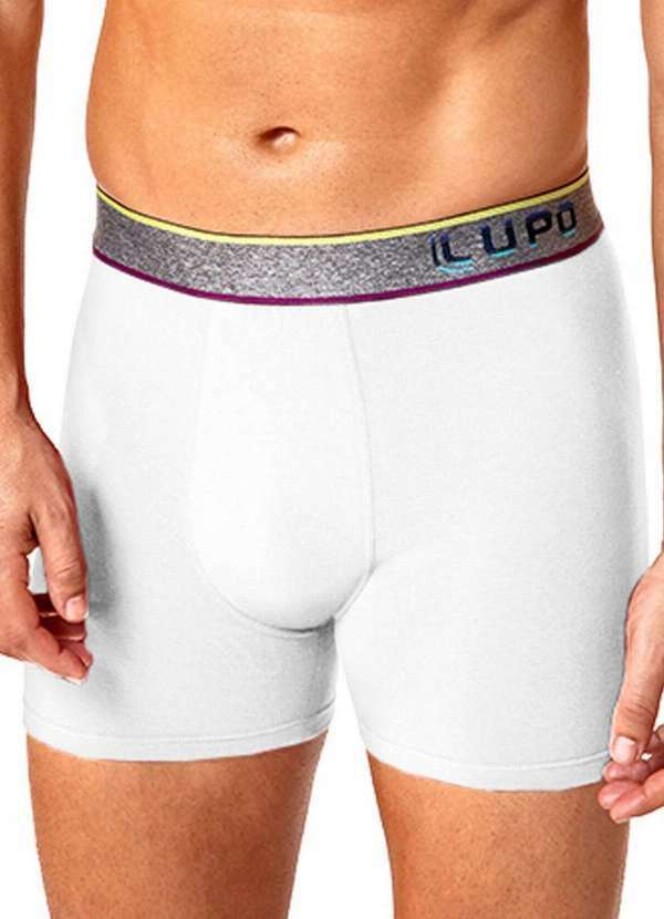 Vista 2 Cueca Boxer Lupo 784-061 1110-Branco Lupo