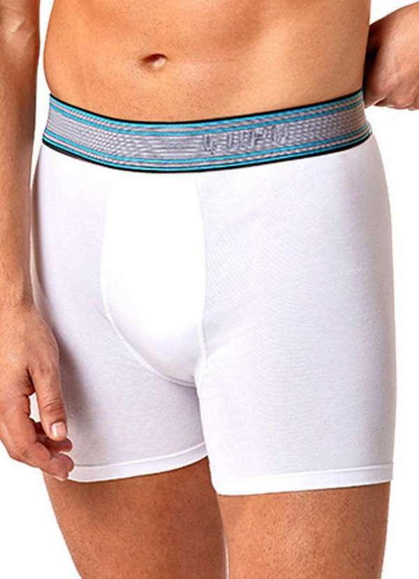 Vista 2 Cueca Boxer Lupo 784-063 1110-Branco Lupo