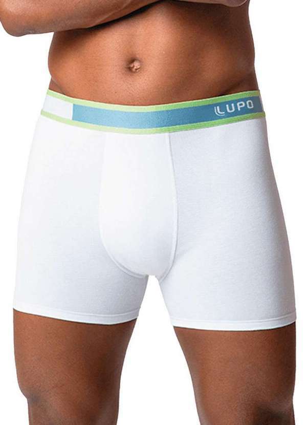 Vista 2 Cueca Boxer Lupo 784-064 1110-Branco Lupo