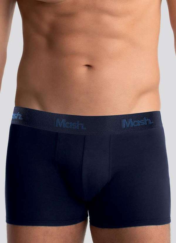 Vista 2 Cueca Boxer Mash 150.23 Algodão Pima Az08-Azul-Marinho MASH