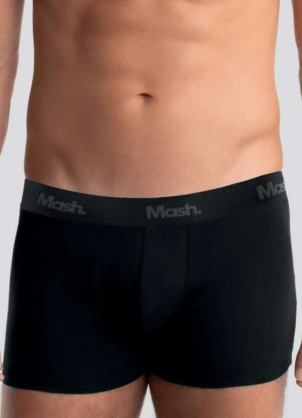 Vista 2 Cueca Boxer Mash 150.23 Algodão Pima Pt00-Preto MASH