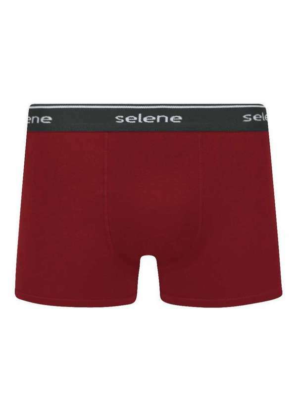 Vista 2 Cueca Boxer Selene 11160-001 Plus Size 880-Bordô SELENE