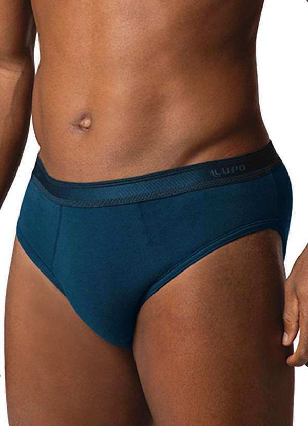 Vista 2 Cueca Slip Lupo 485-003 2800-Marinho Lupo