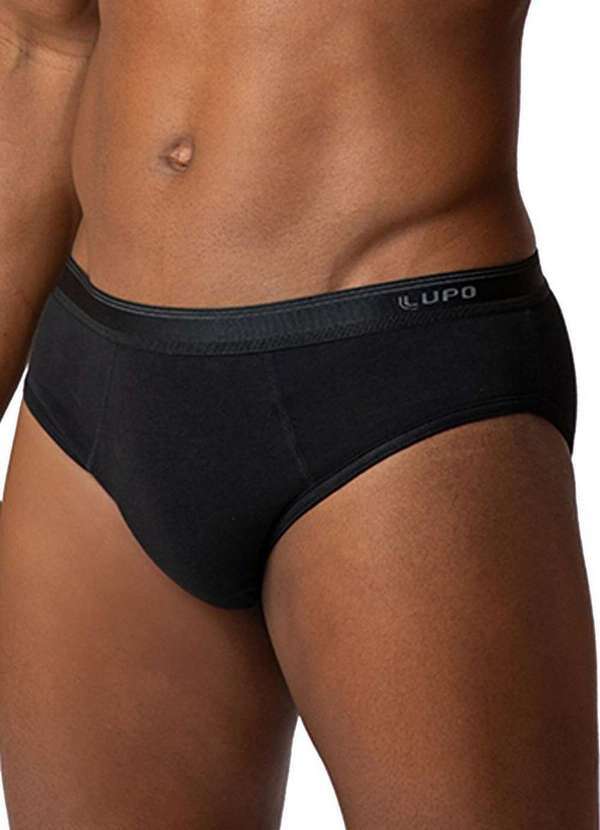 Vista 2 Cueca Slip Lupo 485-003 9990-Preto Lupo