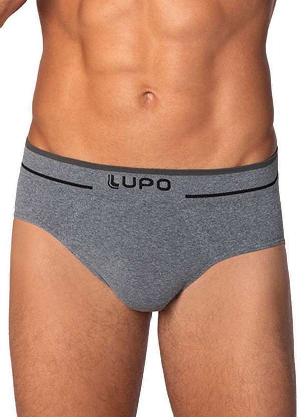 Cueca Slip Lupo Cinza