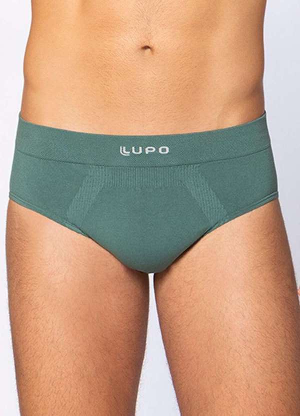 Vista 2 Cueca Slip Lupo 681-001 4841-Oliva Lupo