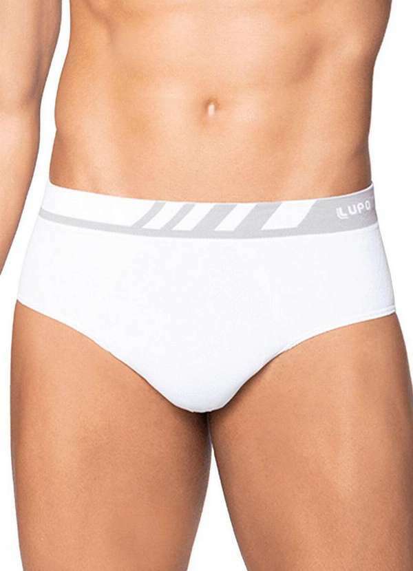 Vista 2 Cueca Slip Lupo 691-002 111-Branco Lupo