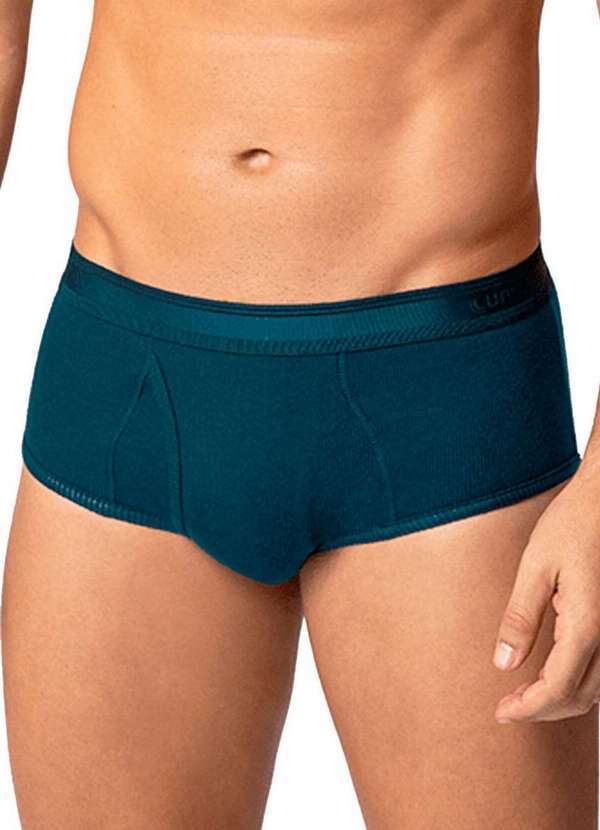 Vista 2 Cueca Slip Lupo com Abertura 546-003 2800-Marinho Lupo
