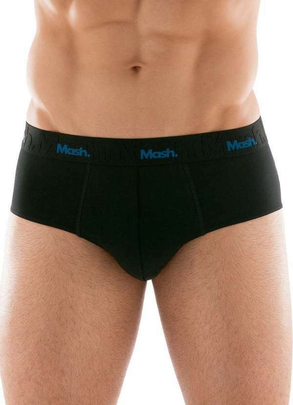 Vista 2 Cueca Slip Mash 173.05 Pt02-Preto MASH