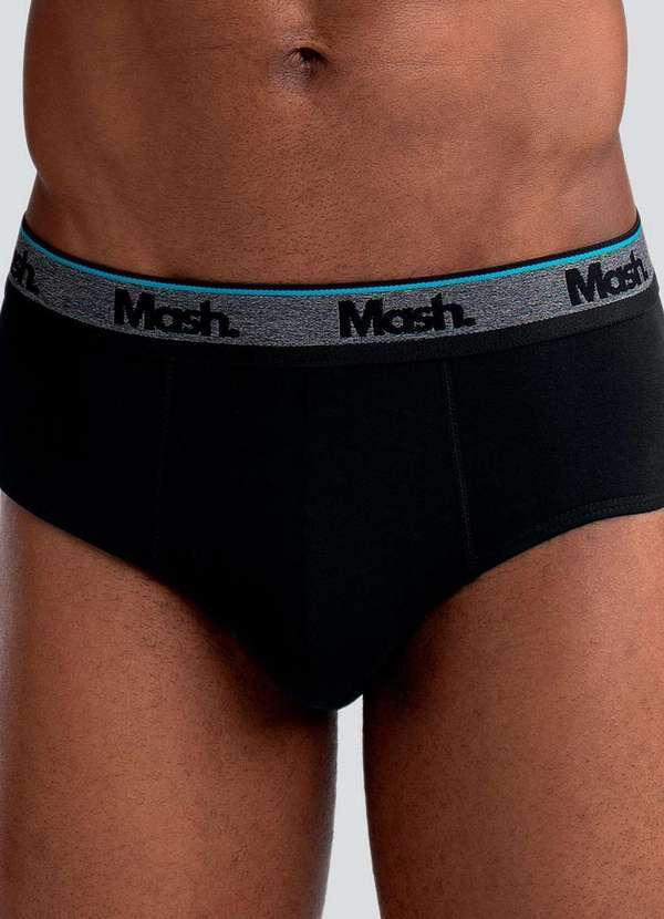 Vista 2 Cueca Slip Mash 173.09 Pt00-Preto MASH