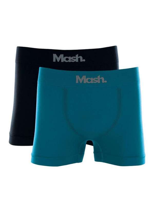 Vista 2 Kit/2 Cueca Boxer Mash 711.01 Az03-Azul-Preto MASH