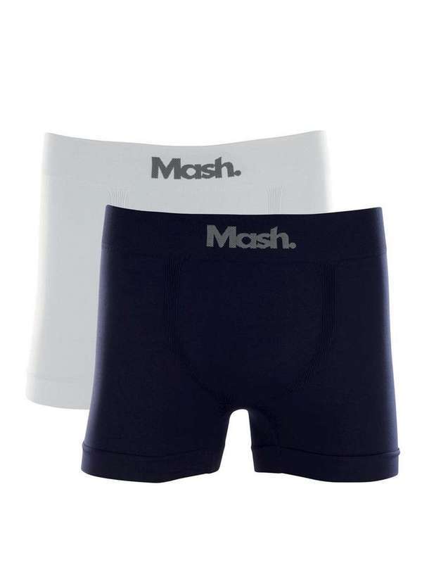 Vista 2 Kit/2 Cueca Boxer Mash 711.01 Az20-Azul-Marinho MASH
