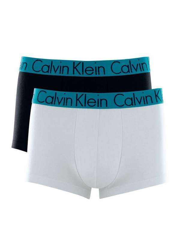 Kit 2 Cuecas Calvin Klein C11.04 Br00-Branco
