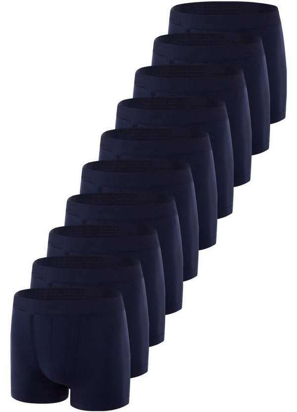 Vista 2 Kit com 10 Cuecas Boxer Trifil 4620 Marinho TRIFIL