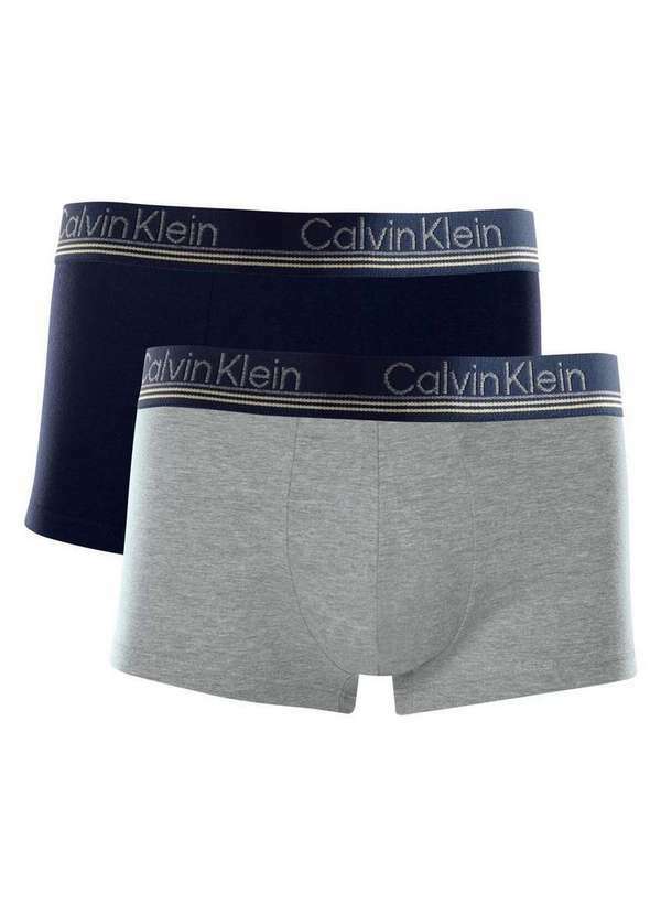 Kit com 2 Cuecas Boxer Calvin Klein Multicores