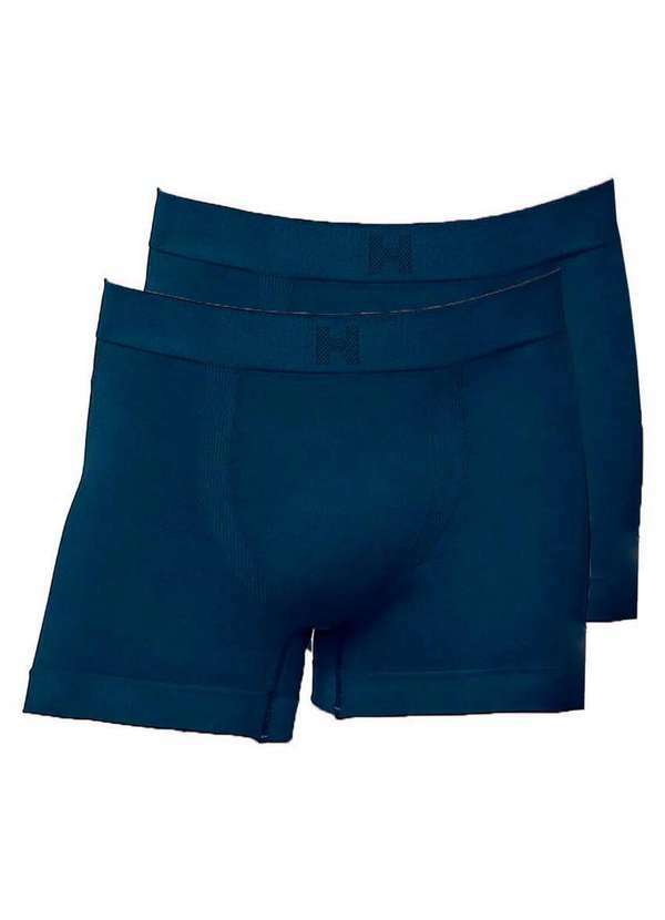 Vista 2 Kit com 2 Cuecas Boxer Hope Smc61020 Azul Hope