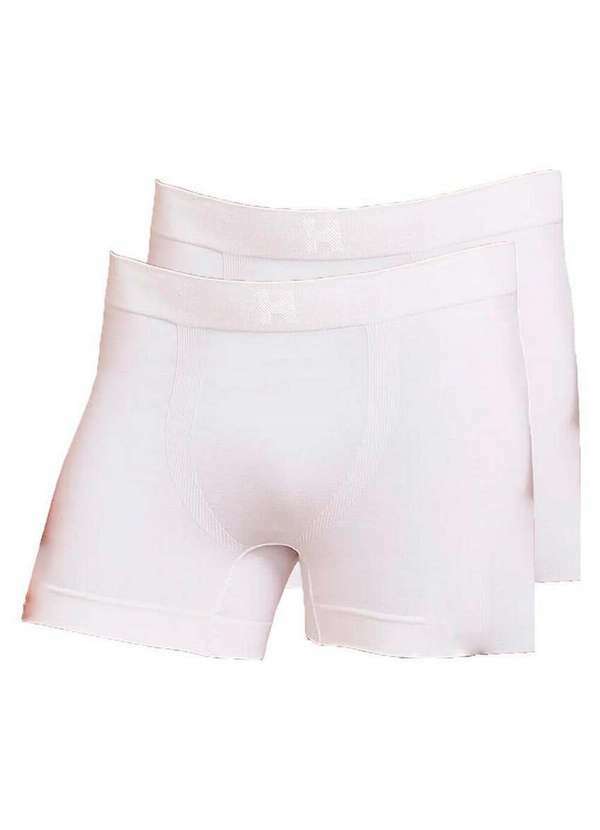 Vista 2 Kit com 2 Cuecas Boxer Hope Smc61020 Branco Hope