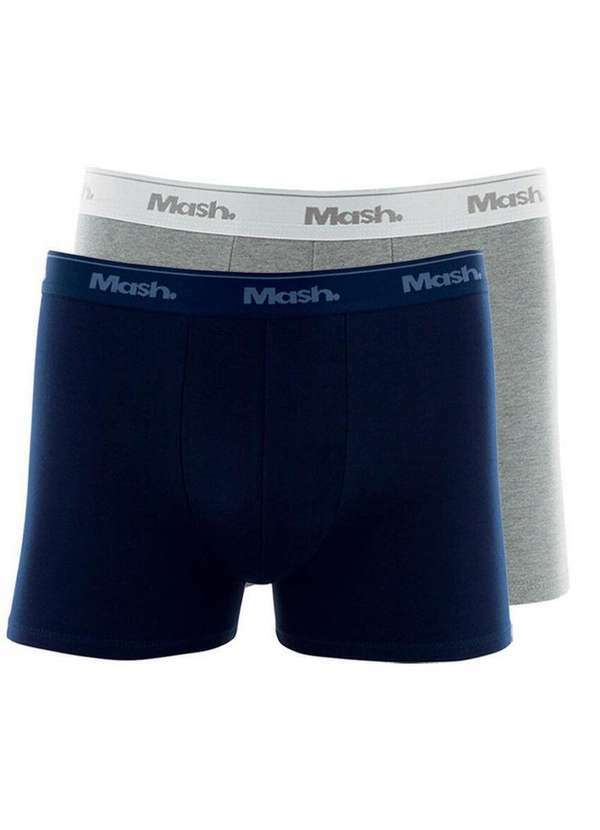 Vista 2 Kit com 2 Cuecas Boxer Mash 170.26 Marinho-Cinza MASH