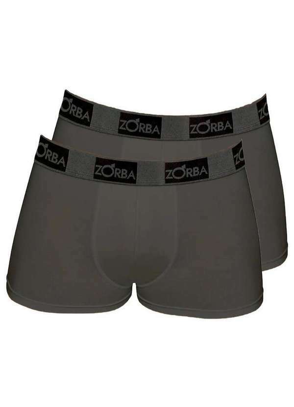 Kit com 2 Cuecas Boxer Zorba 717 Chumbo